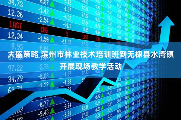 大盛策略 滨州市林业技术培训班到无棣县水湾镇开展现场教学活动